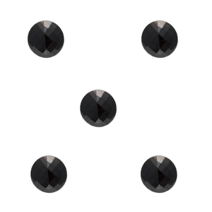 trucraft black facet shank buttons