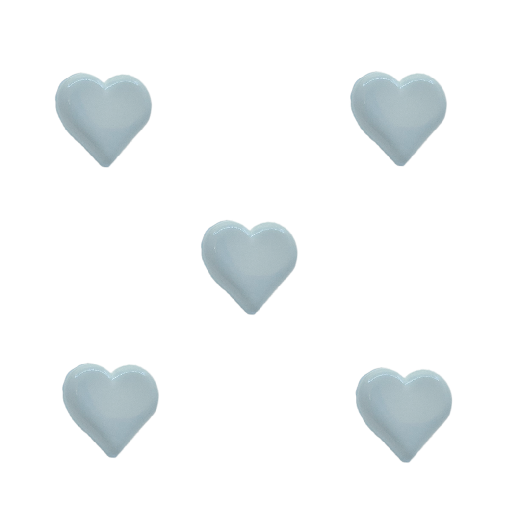 trucraft blue heart shank buttons