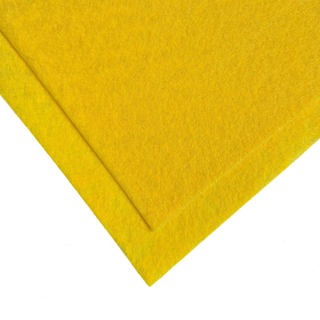 Trucraft - Premium Craft Felt - A4 Sheets - Canary Yellow - Pack of 4