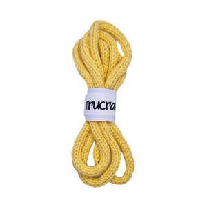 Trucraft - iCord French Knitting Rope - 1m Length - 100% Cotton - 005 Custard Yellow