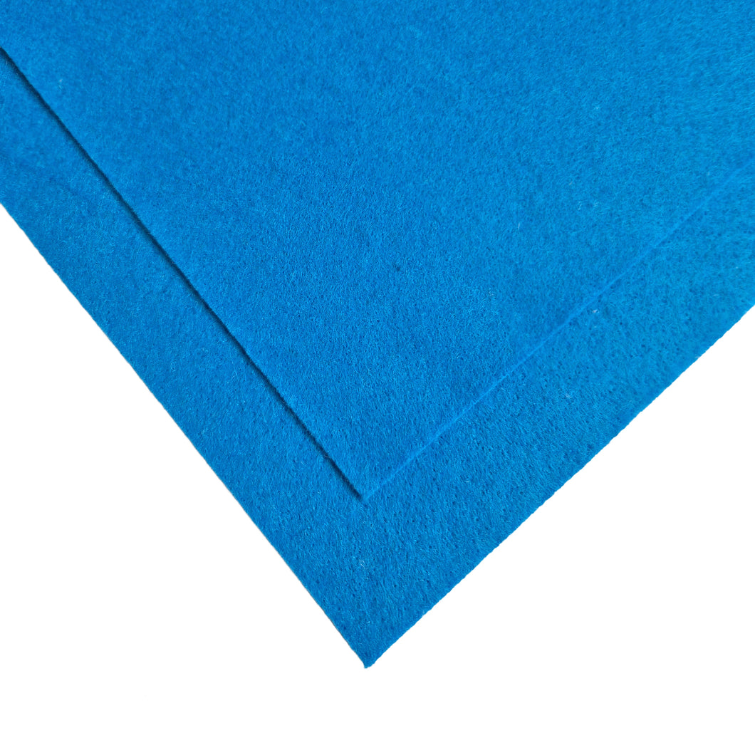 Trucraft - Premium Craft Felt - A4 Sheets - Cyan Blue - Pack of 4