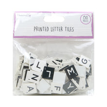 Load image into Gallery viewer, Dovecraft - Scrabble Letter Tiles - 2cm x 150 - BLACK &amp; WHITE
