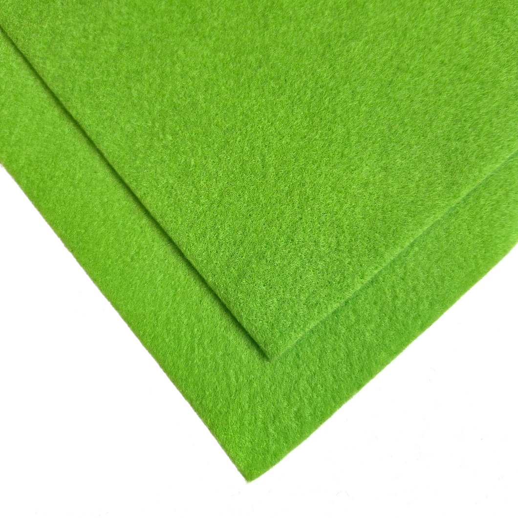 Trucraft - Premium Craft Felt - A4 Sheets - Lime Green - Pack of 4