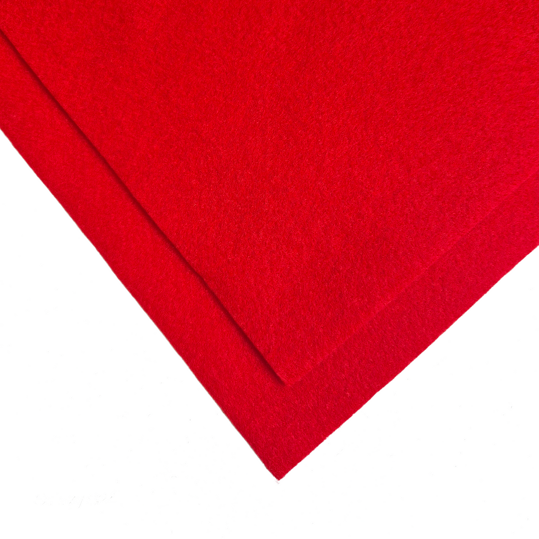 Trucraft - Premium Craft Felt - A4 Sheets - Scarlet Red - Pack of 4