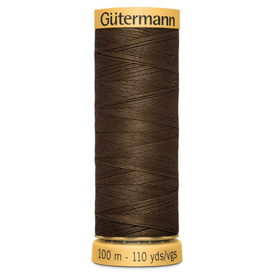 www.tehcraftshop.net Gutermann 100% Natural Cotton Sewing Thread - 100m - Col. 1523 Chestnut Brown