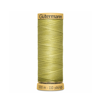 www.thecraftshop.net Gutermann 100% Natural Cotton Sewing Thread - 100m - Col. 248 Dusty Yellow