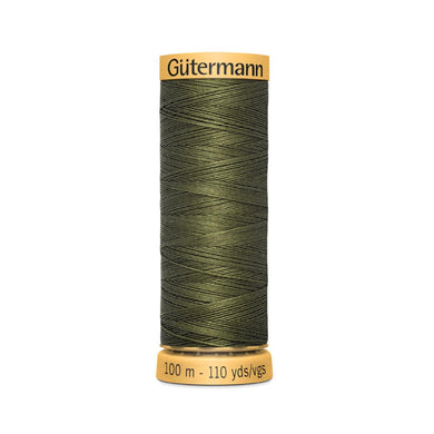 www.thecraftshop.net Gutermann 100% Natural Cotton Sewing Thread - 100m - Col. 424 Army Green