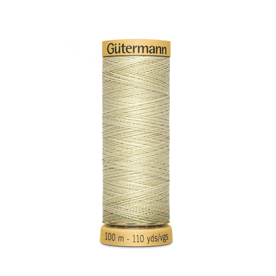 www.thecraftshop.net Gutermann 100% Natural Cotton Sewing Thread - 100m - Col. 829 Straw