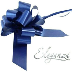 thecraftshop.net - Eleganza - 50mm Pull Bow - NAVY BLUE - 5055370620155